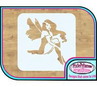 Fairy C Folletto Mylar 190 Stencil Riusabile Aerografia Shabby Chic Vintage Muro