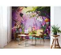 Fairy Carta da Parati per Ragazze Camera Muro Murale Immagine Vivaio Decor Viola