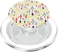 Fairy Castle, libro di fiabe, fantasia, grazioso villaggio PopSockets PopGrip per MagSafe