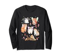 Fairy Cats And Mushrooms Fantasy Maglia a Manica