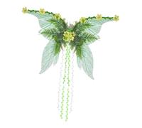 Fairy Costum - Design glitterato, cinghie elastiche | 70 x 48 cm da donna fiaba incantate, colorate per abbigliamento da festival, abbigliamento fantasy per servizi fotografici