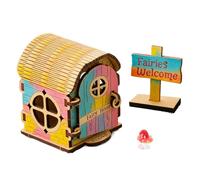 Fairy Cottage - Set Artigianale Per Case In Legno, Kit Di Costruzione Di Modelli In Legno Fai-da-te, Pezzo Decorativo Da Esposizione | Assemblaggio Creativo Casa Vacanza Evento Davanzale Scrivania Att