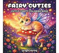 Fairy Cuties Coloring Book: 40 Adorable Pages Featuring Cute Fairy Animals, Magical Forest Friends, Flowers, Mushrooms, Butterflies, and Whimsical Fantasy Scenes for Adults