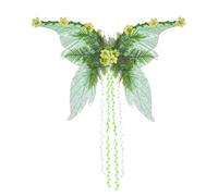 FAIRY DONNE ADULTI ADULTI CON FLOORE Foglie e viti Costume for Halloween (verde) (verde)