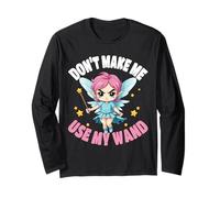 Fairy Don't Make Me Use My Wand Carino Angry Fairy Maglia a Manica