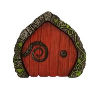 Fairy Door Figurines, Miniature Garden Door, Whimsical Tree Doors, Decorative Resin Fantasy Design, For Wall Window Backyard Forest Yard Village Pond Room Outdoor 10x11x0.5 Cm 3.94×4.33×0.20 Inch