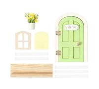 Fairy Door For Wall - 13 x 8,5 cm Cute Window Decoration Toys | Versatile Space Integration Wooden Tiny Door - For Boy Girl Kids Princess Room Bedroom Playroom Nursery Kindergarten Balcony Classroom