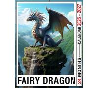 Fairy Dragon Calendar 2026 - 2027: Organize Your Life from 2026 to 2027 with Durable Paper and US Holidays for Everyday Use