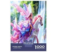 Fairy Falls 1000 Pezzi Puzzle Premium Enchanted Fairy Tale Bundle Puzzle Cartone Robusto - DIY Divertimento Famiglia, Bella Decorazione, Regalo Di Compleanno Per Appassionati 52x38cm/1000pcs