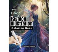 Fairy Fashion Illustration Coloring Book