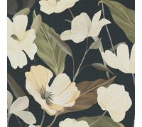 Fairy Fiori Nero Erismann Secret Garden Carta da Parati 1050815 Vinile Floreale