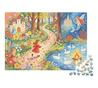 Fairy Foresta Puzzles 1000 Pezzi Recycled Storybook Art Puzzle for Adults Puzzle Game Props Impossibile Difficile Stimolante Divertente Game 70x50cm/1000pcs