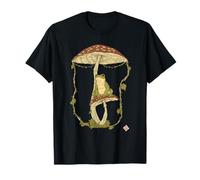 Fairy Frogcore Tee - Toad And Fungi Forest Frog Dream Art Maglietta