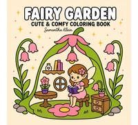 Fairy Garden | Cute Bold & Easy Coloring Book for Adults and Teens: 40 Magical Gardening Designs for Relaxation