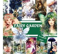 FAIRY GARDEN SCRAPBOOK PAPER: This is a double sided craft paper SHEETS,used in DIY junk journals, EPHEMERA, ORIGAMI, DECOUPAGE, MIXED MEDIA ART, COLLAGE etc