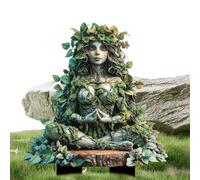 Fairy Garden Stake - Tree Man Earth Earth Goddess Statue Statue | Decorazione di vaso di fiori acrilici 2D | Accessori per esterni Inserto terrestre per , cortile, cortile, display ornamenti in v