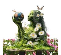 Fairy Garden Stakes - Acrylic Garden Statue Stakes, Tree Man Fairy Earth Goddess, 2D Flower Pot Decoration For Lawn Yard Patio | Outdoor Gardens Accessories, Ground Insert Decorative Accent