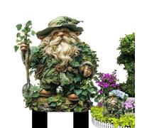 Fairy Garden Stakes in acrilico - Giardino Stakes Fata decorativa | Decorazione del patio | Albero Man Earth Goddess Statua | Accessori esterni INSERT INSERT 2-D FLOWER POT Decoration per la pe