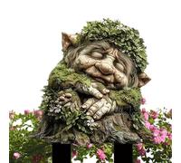 Fairy Garden Stakes in acrilico - Giardino Stakes Fata decorativa | Decorazione del patio | Albero Man Earth Goddess Statua | Accessori esterni INSERT INSERT 2-D FLOWER POT Decoration per la pe