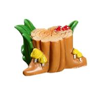 Fairy Garden Tree Stump Accessories for DIY Decoration Outdoor Organizzazione scolastica (H One Size)