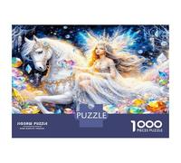 Fairy Gems 1000 Pezzi Puzzle Classico Enchanted Fairy Tale Bundle Puzzle Cartone Extra Spesso - Anti-stress E Viaggio, Regalo Natale, Per Adulti E Bambini over 12 Anni 52x38cm/1000pcs