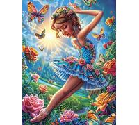 Fairy Girl with Butterfly Rompicapo 1000 Pezzi Per Adulti Anziani Mitos Fantástico Cuento De Hadas Cartone Di Alta Qualità Esercizio Mentale Cognitivo Per Riunioni Familiari Garanzia Di Qualità Italia