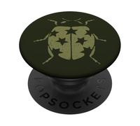 Fairy Grunge Ladybug Star Dots Cute Whimsy Twee Cottagecore PopSockets PopGrip Adesivo