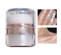 Fairy Highlight Patting Powder - Illuminante lucido per viso e corpo | Contouring Shimmer per occhi clavicola, | Polvere compatta scintillante per il trucco per ragazze, feste in discoteca