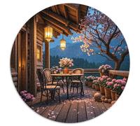 Fairy House 1000 Pieces for Kids, Round Jigsaw Puzzles, Fun Challenging & Brainteasing Stress Reliver Gifts for Family, Friends 1000pcs (67.5x67.5cm)