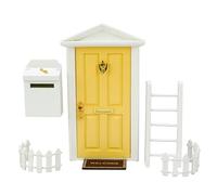 Fairy House Door Kit - Mini Entry Set, Fantasy Tale Accessori | Bundle per giocattoli educativi per bambini con piccoli mobili, brani di ruolo per storie creative, decorazioni per il gioco da giardino