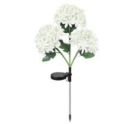 Fairy Hydrangea Lights, Artificial Light-Up Hydrangea Flower with 2 Lighting Modes, Silk Petals and Leaves, Flower Garden Landscaping Decor, Ideal for Yard and Patio