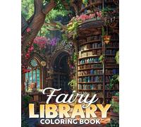 Fairy Library Coloring Book: Unveiling the Fantasy World Within the Charming Library Coloring Pages for All Ages to Relax and Relieve Stress