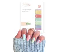 Fairy Nail Pellicola per unghie | Strisce per unghie | 16 adesivi per unghie per manicure perfetta a casa (J'adore)