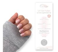 Fairy Nail Pellicola protettiva UV per unghie Babyboomer, pellicola adesiva in gel semi-indurita, 20 pezzi per unghie (Milky Babyoomer)