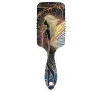 Fairy Neon Tarot Card antistatico capelli ricci districante Progettato massaggio del cuoio capelluto per capelli lunghi con manico ergonomico cepillo para cabello rizado