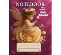 Fairy Notebook for Girls: Whimsical Writing Journal 8.5x11 150 Lined Pages Purple Rose Cover for Dreamers of All Ages