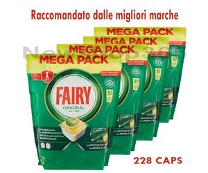 FAIRY ORIGINAL DETERSIVO PASTIGLIE LAVASTOVIGLIE CICLI BREVI 228 CAPSULE