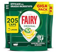 Fairy Original Pastiglie Lavastoviglie Limone, 205 Capsule.