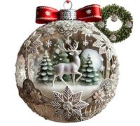 Fairy Ornament - Christmas Ornament | Flat Acrylic Christmas Tree Decoration | Holiday Ornament, Christmas Fairy Ornament, Cute And Whimsical Fairy Ornament, Christmas Decoration - Acrylic Ornament