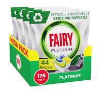 Fairy Platinum Detersivo Pastiglie Lavastoviglie Plus Brillantante 176 Capsule