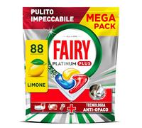 Fairy Platinum Pastiglie Lavastoviglie Plus, 88 Capsule, Limone.