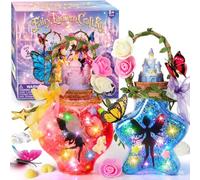 Fairy Potions Kit Creativo Lanterne Fatate 6+ - Crea 2 Luci Notturne LED | Glitter, Unicorni e Fate per Barattoli Cuore e Stella - Mondo Magico, Regalo di Compleanno per Bambine
