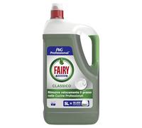 Fairy Professional Original Detersivo Piatti Professionale a Mano, Formato 10 Litri (2 X 5L), Azione Sgrassante, Piatti Puliti e Lucenti, Ideale per le Cucine Professionali