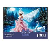 Fairy Swan Lake 1000 Pezzi Bundle Puzzle Whimsical Water Magic Puzzle Classico Cartone Spesso - Ragazzi 12-18 Anni, Allenamento Logico, Ottimo Regalo Per Gli Amanti Dei Puzzle 70x50cm/1000pcs