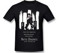 Fairy Tail 3D Printing Fashion Men's Short-Sleeve Standard t-Shirt T-Shirt Black S