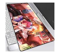 Fairy Tail 800x 300mm Tappetino Mouse，Speed Gaming Mousepad， XXL Tappetino per mouse, 3mm Mouse Pad Antiscivolo Fondo in Gomma con Bordi Cuciti, E