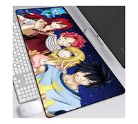 Fairy Tail 800x 300mm Tappetino Mouse,Speed Gaming Mousepad, XXL Tappetino per mouse, 3mm Mouse Pad Antiscivolo Fondo in Gomma con Bordi Cuciti, D