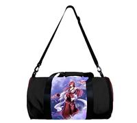 Fairy Tail - Borsa sportiva con motivo anime Natsu Dragneel, Lucy Heartfilia, borsa da viaggio, sport, campeggio, yoga, nuoto, borsone rotondo pieghevole con tracolla e manico superiore