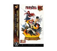 Fairy Tail Pvc Statua 1/7 Natsu, Gray, Erza, Happy Deluxe Bonus Version 57 Cm Prime 1 Studio