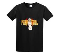 Fairy Tail Unisex 100% Cotton Short-Sleeve T-Shirts Black XL